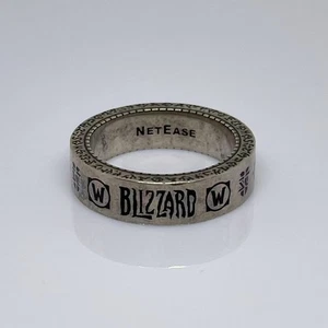Anillo de plata Blizzard NetEase Employee 5to aniversario World of Warcraft Diablo - Imagen 1 de 4