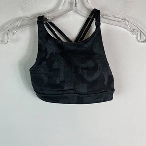 Zella NWOT Girl's Say My Name Strappy Bra Gray Camo Size XS (5/6) (139) - Picture 1 of 4