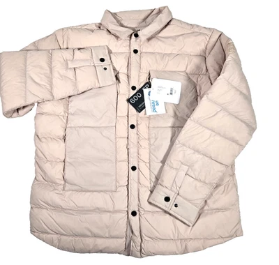 OBERMEYER Mens Explorer Down Shirt Jacket Puffer Cement 600 FP Adult XL Coat New - Image 1 of 4