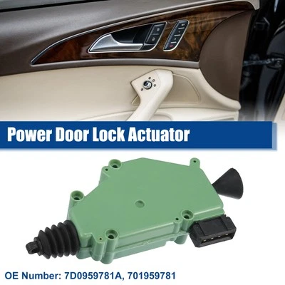 Actuador de cierre de cerradura de puerta delantera izquierda derecha para Volkswagen EuroVan verde negro Foto 1 de 4