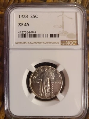 1928 Standing Liberty Quarter NGC XF45 - Image 1 of 2