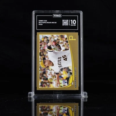 2013 Topps Update Gold US150 Gerrit Cole RC Rookie TAG 10 #/2013 - Image 1 of 3