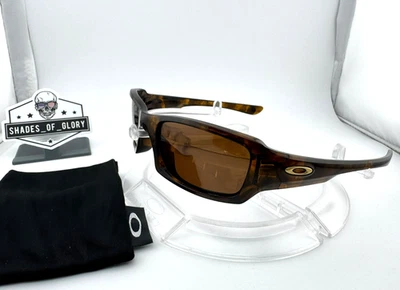 OAKLEY FIVES 3.0 BROWN TOTOISE / BROWN AFTERMARKET POLARIZED SUNGLASSES 12-858 - Image 1 of 4