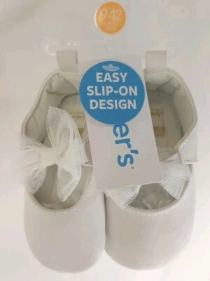 Zapatillas Carter's 9-12 Meses Infantil Niña Slide On con Lazo Foto 1 de 4