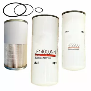 Filtration Maintenance Filters Kit For Cummins (LF14000NN - FF2200 - FS19729) - Picture 1 of 7