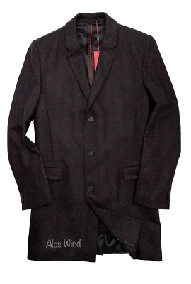 HUGO Hugo Boss Mens Milogan Wool Blend Tweed Slim Fit Coat Size: EU-58 US-48 NWT - Image 1 of 4