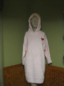 Sugar & Jade Gir's Pullover Hoodie Nightgown ?? Pink Admirer Medium (10)  - Picture 1 of 12
