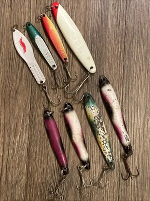 Lote De Colección De 8 Señuelos De Pesca De Agua Salada Plantillas UFO SM8 Foto 1 de 4