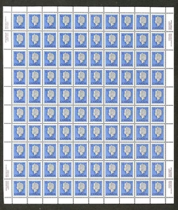 Canada - Scott 713 & 713v - Full Sheet of 100 - BABN Plate 1 - MNH - 1977 - Picture 1 of 1