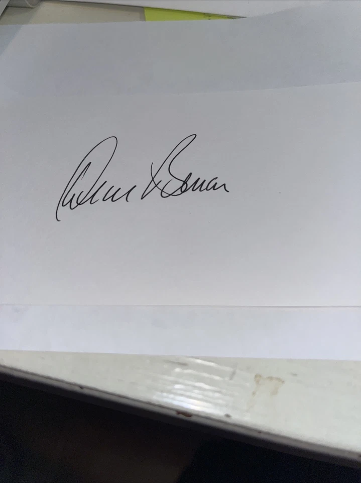 Deane Beman HOF Signed 3x5 index Card - Image 1 of 1