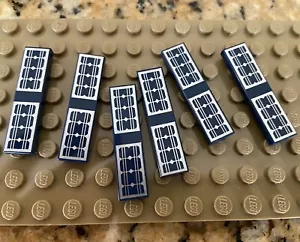 LEGO Minifigure DARK BLUE Solar 6 Double Panels Flat Tile 1x4 House Lot - Picture 1 of 4