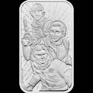 BRITANIA año 2024. Onza plata rectangular STAR WARS. Peso 31,10 gr. Ley 999. - Bild 1 von 7
