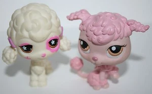 2 Caniches Littlest Pet Shop Perros Cachorros Francés #403 551 Estrella Rosa - Imagen 1 de 4