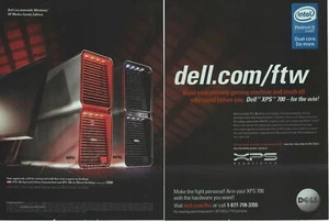 PC para juegos serie 700 vintage/retro Dell XPS 2006 anuncio impreso promoción - Imagen 1 de 4