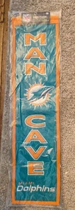 NFL Miami Dolphins 8" x 32" Man Cave Banner, Winning Streak Hanging String New - Picture 1 of 2