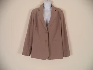 Misses Brown Covington Jacket. 14. 62% Polyester/ 34% Rayon/ 4% Spandex. - Picture 1 of 12