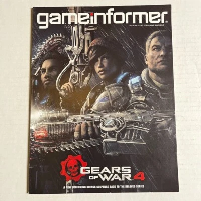 Game Informer Magazine Issue #276 APR 2016 GEARS OF WAR 4 EXC COND Retro VGM - Image 1 of 4