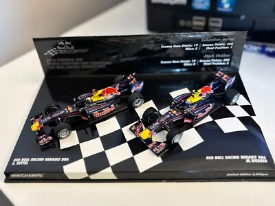 1/43 Minichamps Red Bull Racing RB6 "Twin-Car Set 2010" S. Vettel + M. Webber - Image 1 of 4