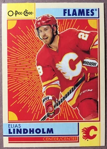 2022-23 O-Pee-Chee espalda en blanco retro #78 Elias Lindholm Calgary Flames SSP - Imagen 1 de 2
