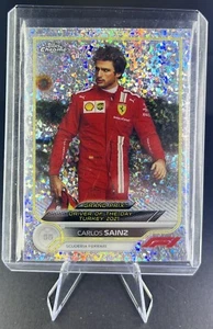 2022 Topps Chrome Formula 1 Carlos Sainz #187 Mini Diamond 077/299 Ferrari - Picture 1 of 2