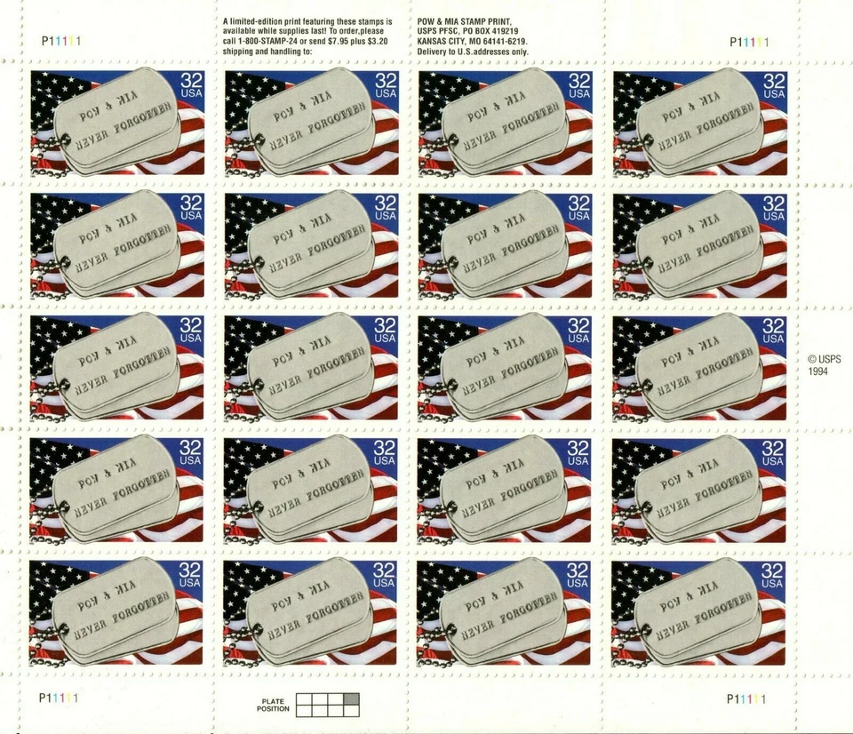 Scott 2966 Prisoners of War and MIA MNH  Free shipping in the USA!!! - Image 1 of 1