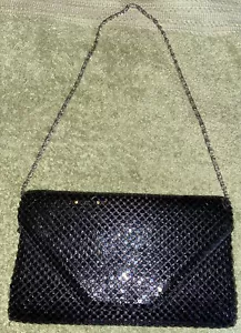 Borsa pochette Jessica McClintock nera con cinturino a catena - Foto 1 di 9