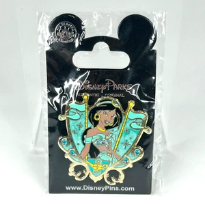Disney Pin Collection Aladdin Princess Jasmin Bejeweled Crest  - New - Unopened - Picture 1 of 4