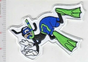 SCUBA Diving USA Disney Goofy Schnorchelaufnäher KEIN TARIF - Bild 1 von 1