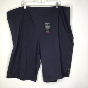 Avenue Rivet Stretch Short Navy Blue Pull-On Shorts Plus Size 30 NWT - Bild 1 von 6