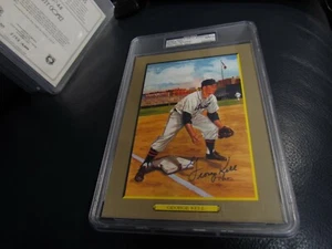 George Kell AUTOGRAPHED Great moments No.59 Perez Steel Photo PSA 9 - Picture 1 of 4