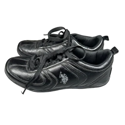 US Polo Assn. Mujer Negro Atar Casual Confort Zapatos Deportivos Tenis Talla 6 Foto 1 de 4