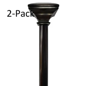 66 in. - 120in. 3/4 in. Square Single Drapery Rod Kit Oil Rubbed Bronze 2-Pack - Picture 1 of 1
