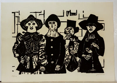 Willem Grimm / Holzschnitt / Rumpelpötte / handsigniert/ nur 20 Exemplare/ 1 - Bild 1 von 2