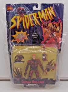 ToyBiz 1995 Marvel Spider-Man serie animata CARNAGE SCATENATO arti simbiotici - Foto 1 di 10