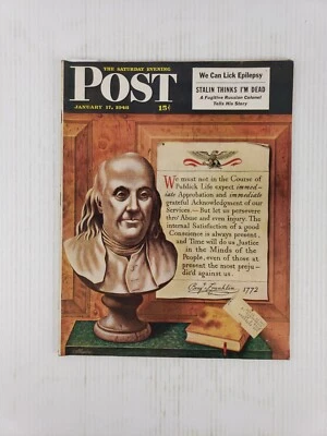 Saturday Evening Post January 17, 1948; Epilepsy, Fugitive Russian, Wall Street - Image 1 of 4