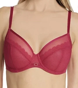 CHANTELLE / Parisian Allure C22310 Plunge Bra Underwire Unlined  Magenta/ 40D - Picture 1 of 2