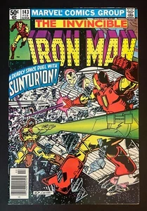 Iron Man #143 Hi-Grade 1° Apparizione Sunturion Olio Roxxon Marvel Comics 1981 - Foto 1 di 3