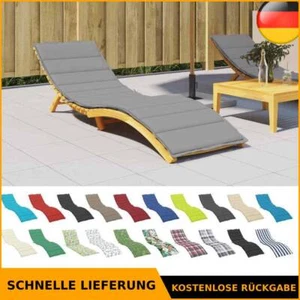 Sonnenliege Auflage Gartenliege Liege Polster Kissen Liegenauflage vidaXL - Bild 1 von 274