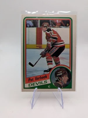 1984-85 O-Pee-Chee Pat Verbeek #121 Rookie RC - Image 1 of 2