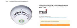 Protec 6000P/SVAD Discrete Sounder with VAD - Picture 1 of 1