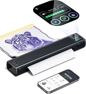 M08F plus Stampante per Stencil Tatuaggi Touchscreen - Stampante Termica Tattoo  - Foto 1 di 12