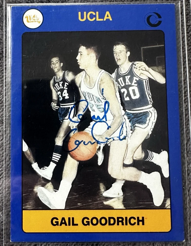 Gail Goodrich signed 1991 Collegiate Collection UCLA Bruins card #8 - Image 1 of 2