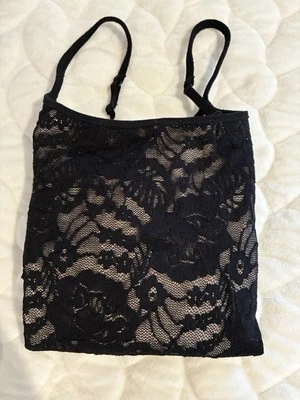 Express Black Lace Best Loved Cami Tank Women’s Size Medium Glam Casual Y2K - Image 1 of 4