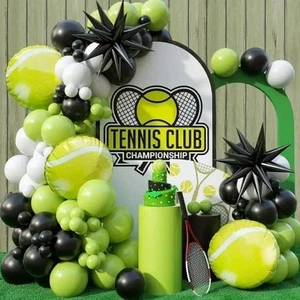 Sports Themed Balloon Set, Tennis Series Arch for Birthday Party Decoration 97pc - Picture 1 of 4