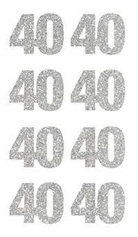Sticker 40 silber - Bild 1 von 1