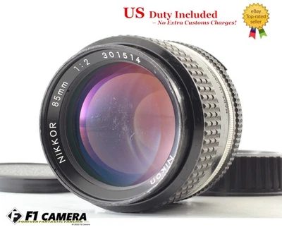 [Exc+4] Nikon Ai-s AIS Nikkor 85mm f/2 Manual Focus Portrait Lens From JAPAN - Image 1 of 4