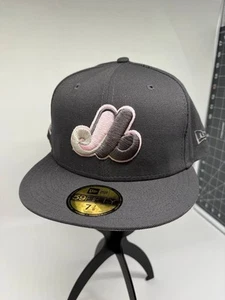 2-Tone Exclusive Montreal Expos with Pink  New Era Fitted Hat. Size: 7 7/8 - Picture 1 of 10