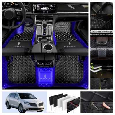 Fit For Lincoln MKT 2010-2019 Car Floor Mats All Weather Custom Carpets Cargo  Foto 1 de 4