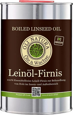 OLI LACKE GMBH OLI-NATURA Leinöl-Firnis natur 1ltr lebensmittelecht zertifiziert #4250198203837