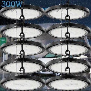 10X300W UFO LED Hallenbeleuchtung Industrielampe Hallenstrahler Hallenleuchte - Bild 1 von 11